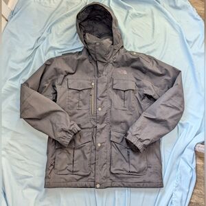 The North Face Black HyVent Hooded Jacket Ski / Snowboard Hardshell Men’s Large 